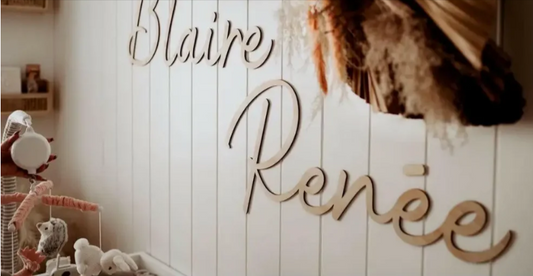 Why Every Newborn Needs a Custom Name Plaque in Their Nursery