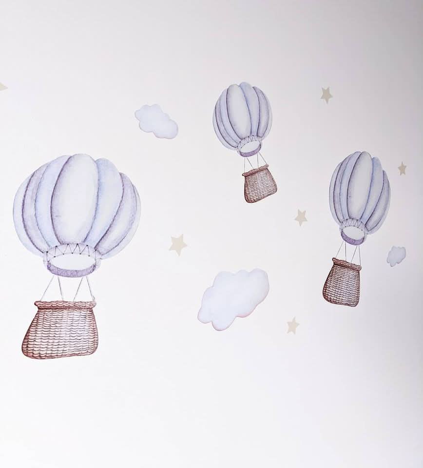 Pastel Hot Air Balloons