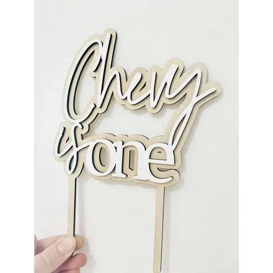 3D Cake Topper - Timber Tinkers