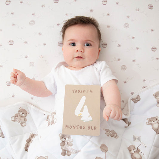 Milestone cards - Cuddly Bear