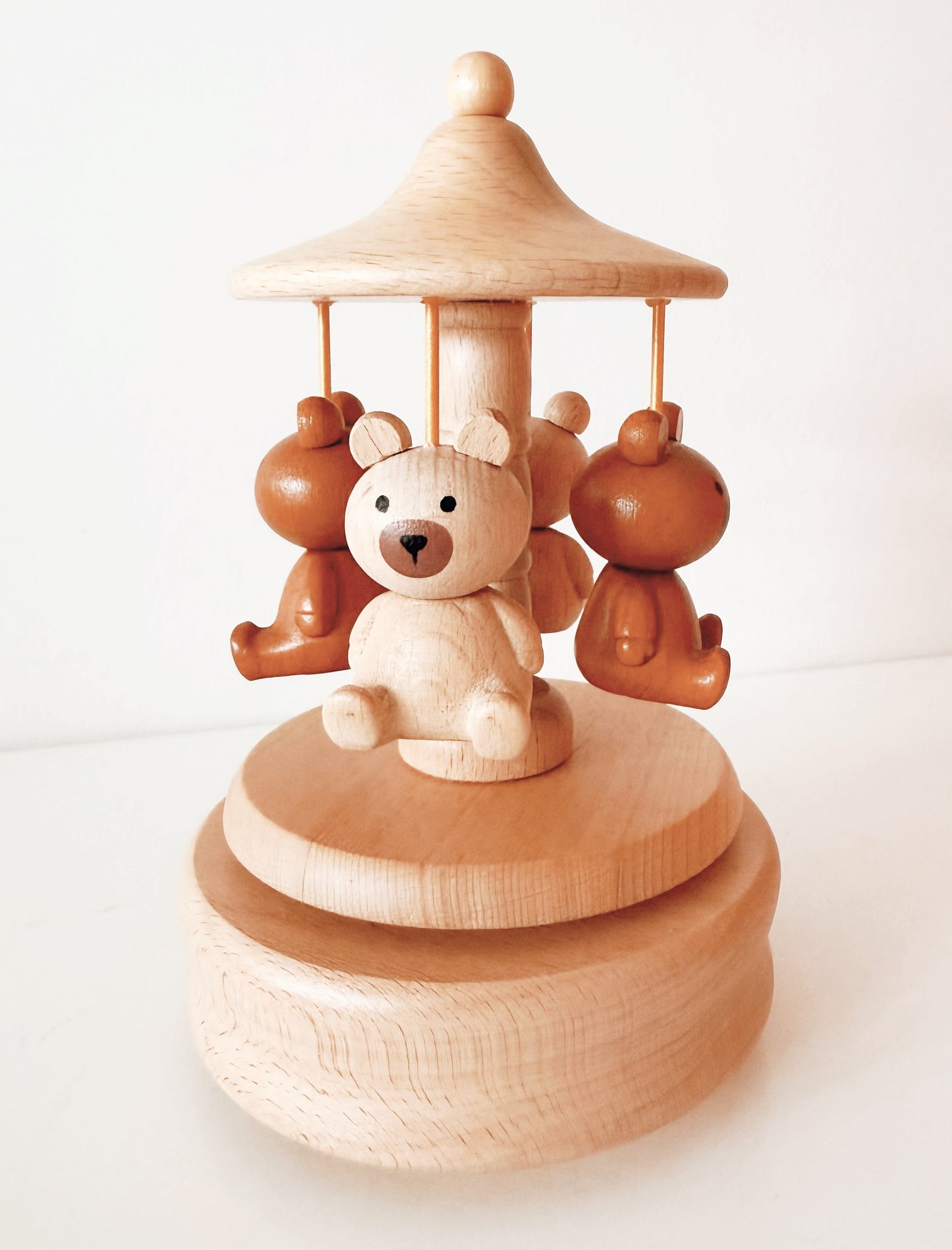Teddy Bear Wooden Music Box
