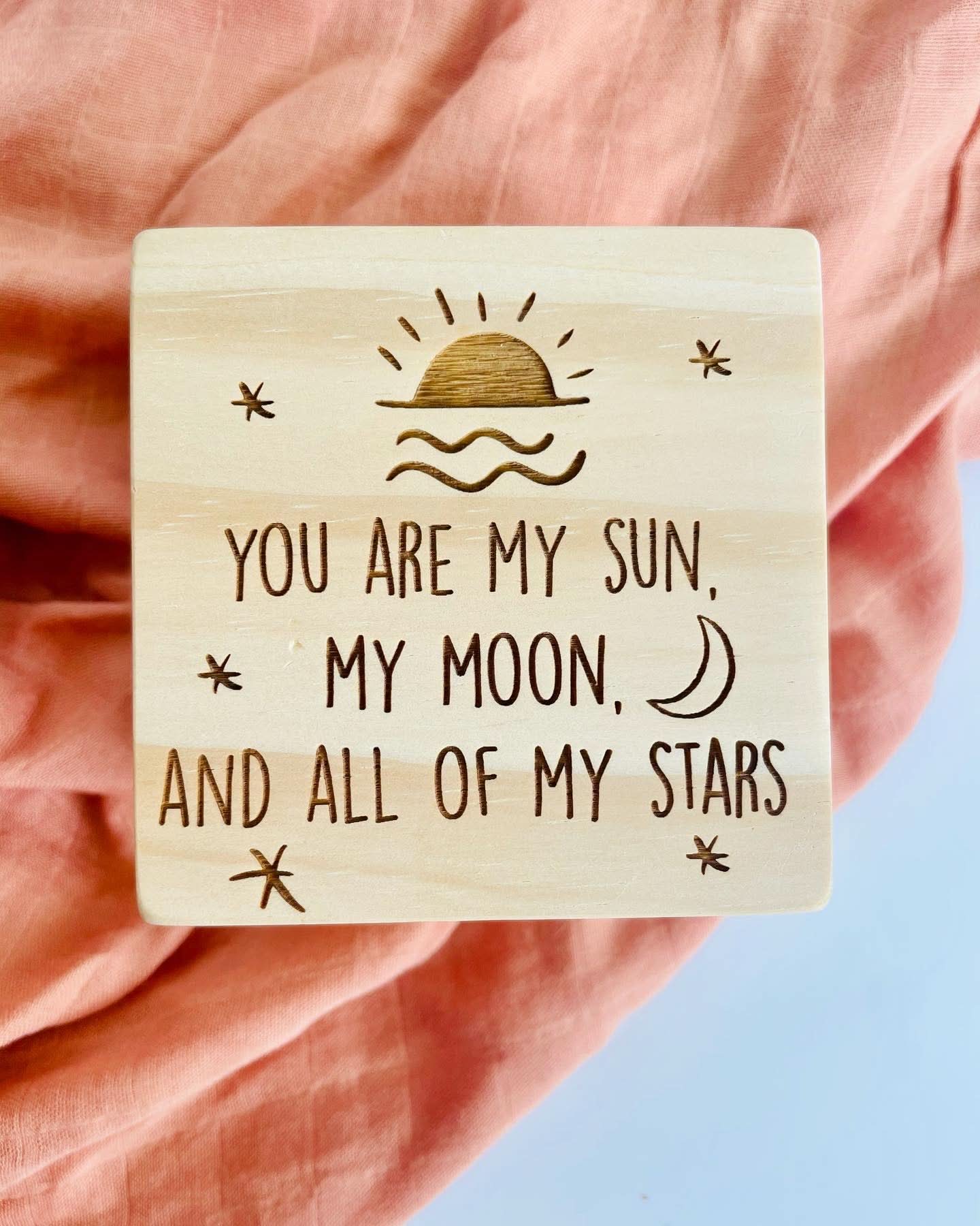 Personalised Wooden Boho Blocks