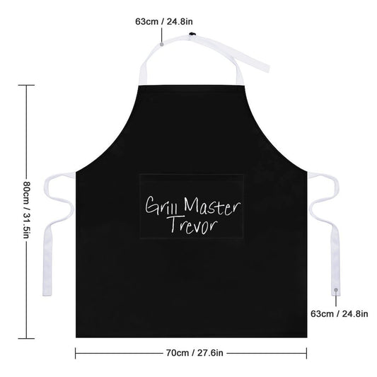 Personalised Apron with Pocket - Grill Master