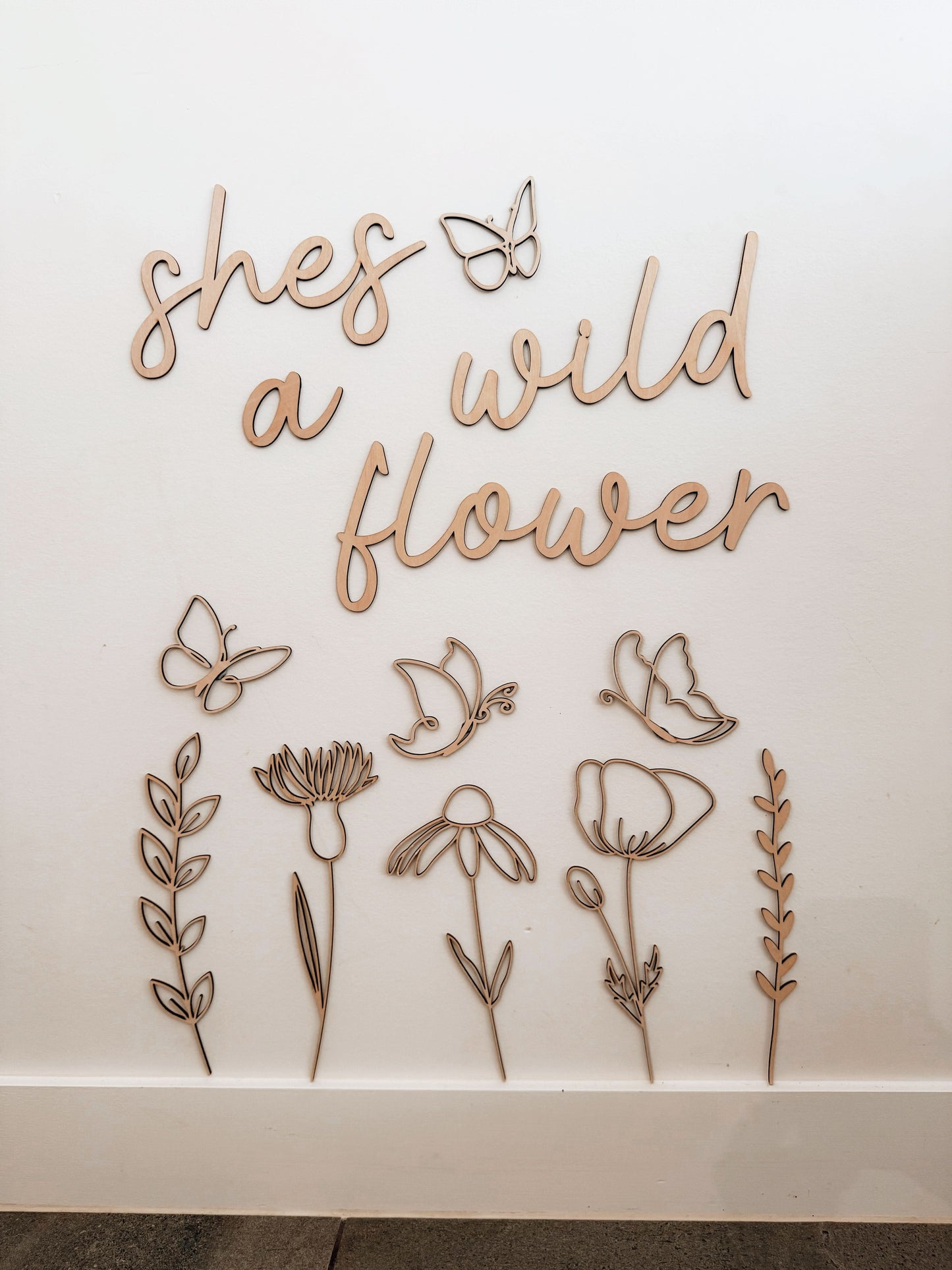 shes a wildflower wall plaque