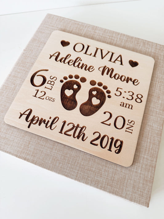 Personalised Baby Photo Album