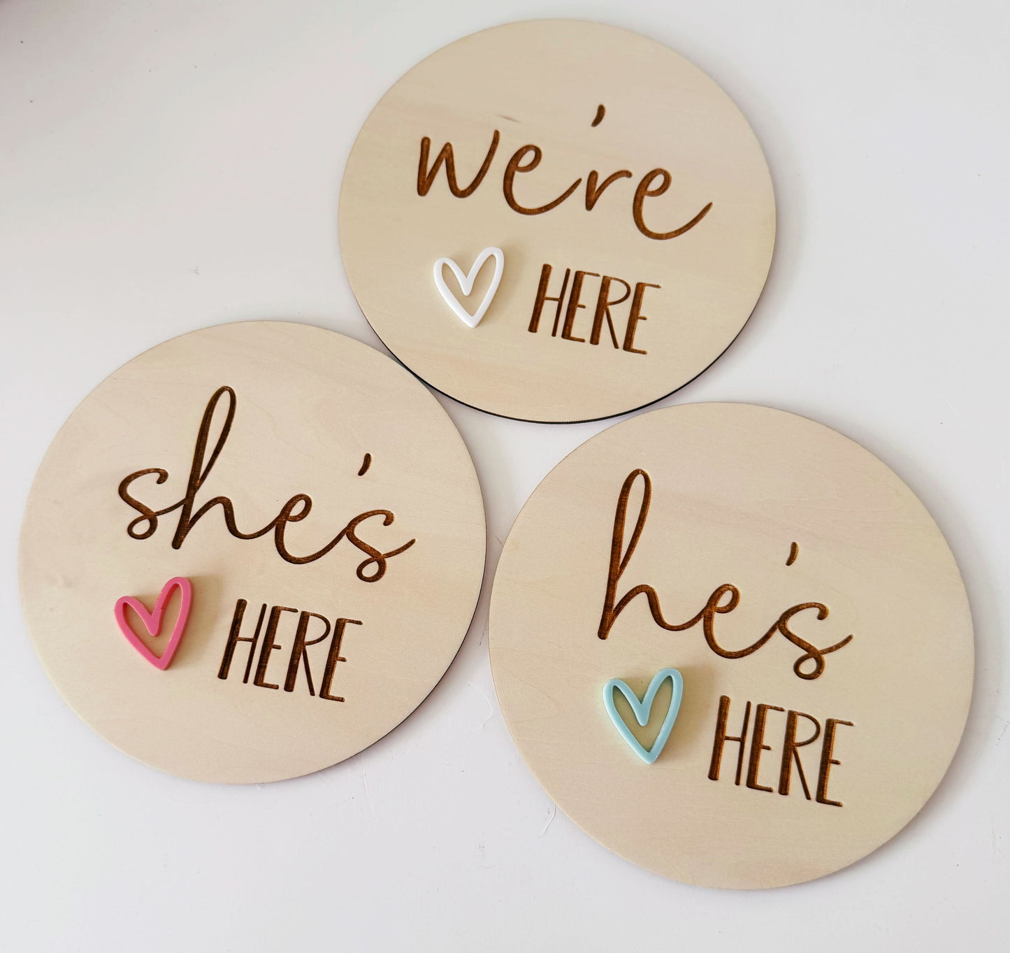 we're here heart