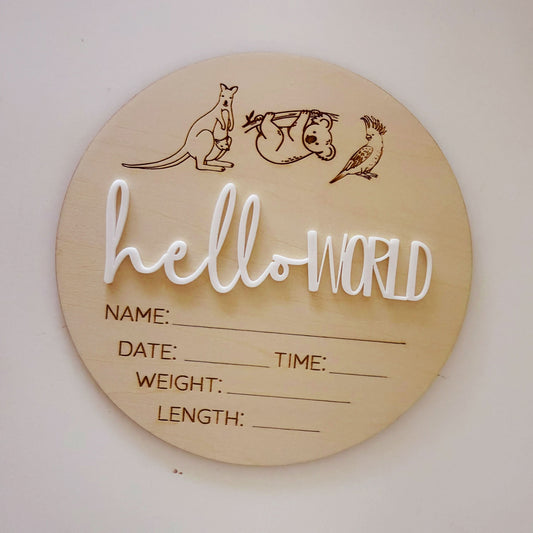 hello world australian animals