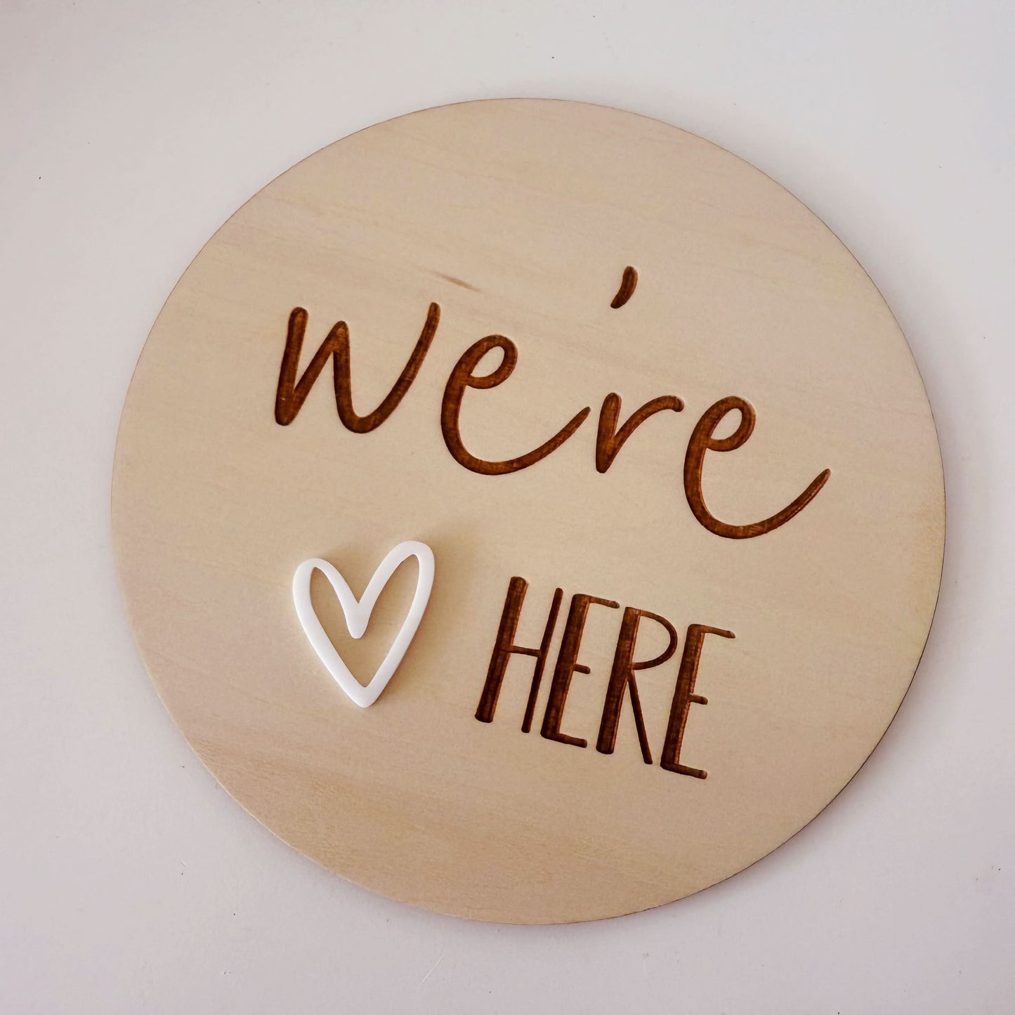 we're here heart