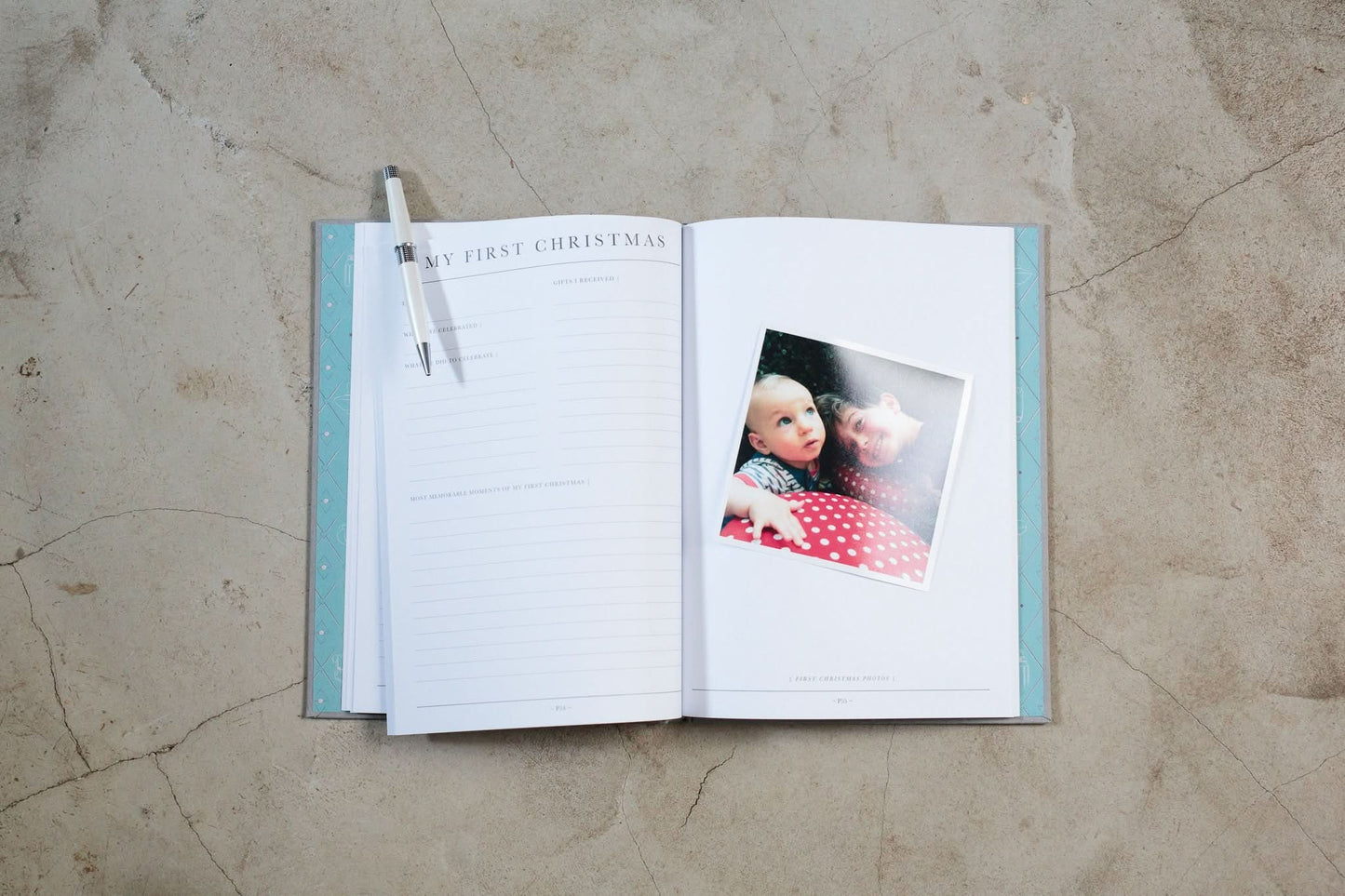 Baby Journal - First Five Years Record Book - (Grey)