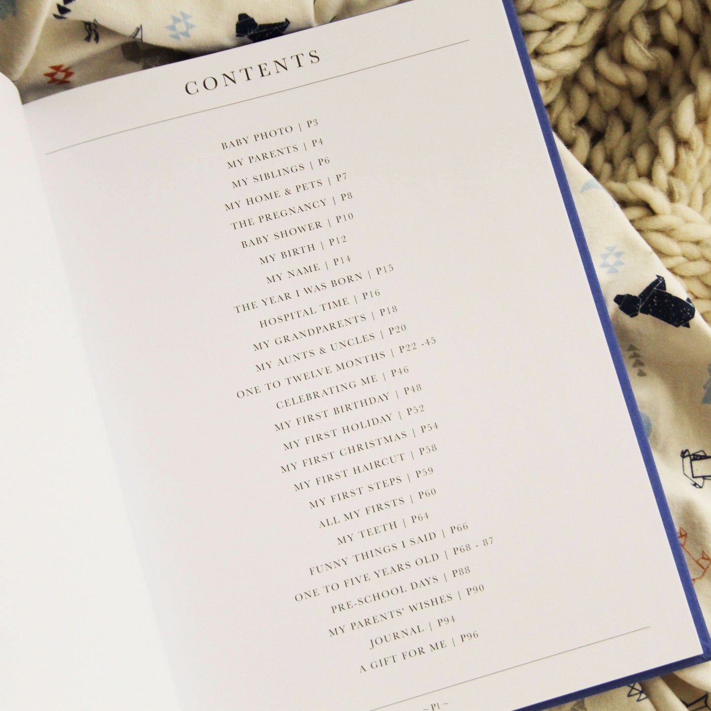 Baby Journal - First Five Years Record Book - (Blue)