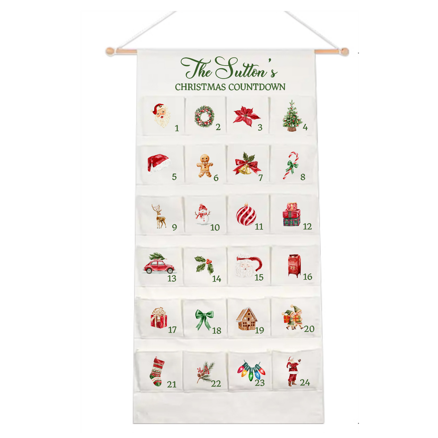 Personalised Large Christmas Advent Calendar - Christmas Classic PRE ORDER SHIPS BEG NOV 2025