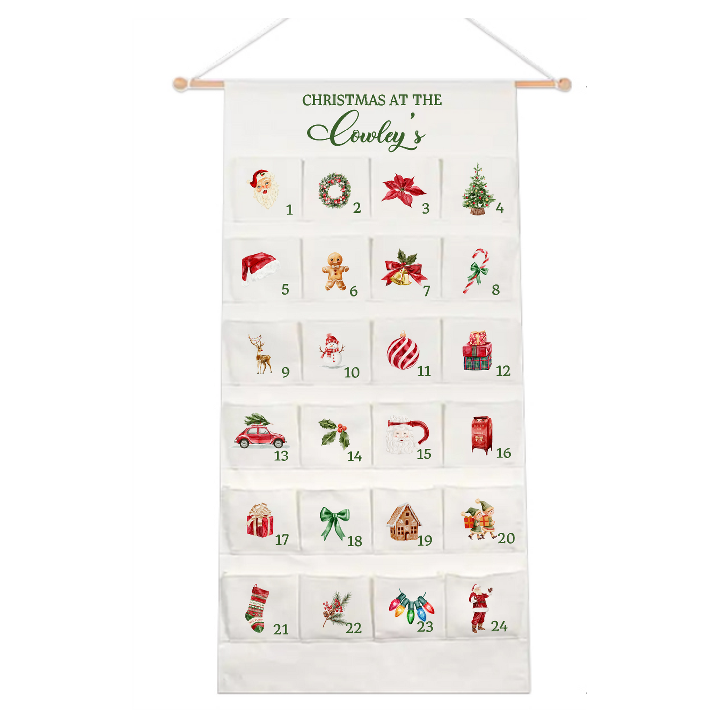 Personalised Large Christmas Advent Calendar - Christmas Classic PRE ORDER SHIPS BEG NOV 2025