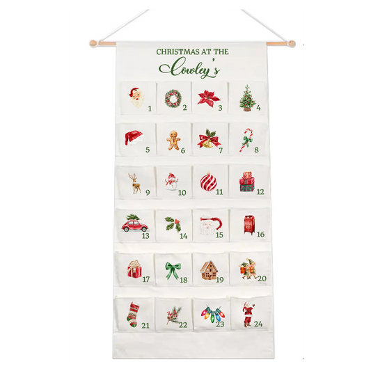 Personalised Large Christmas Advent Calendar - Christmas Classic