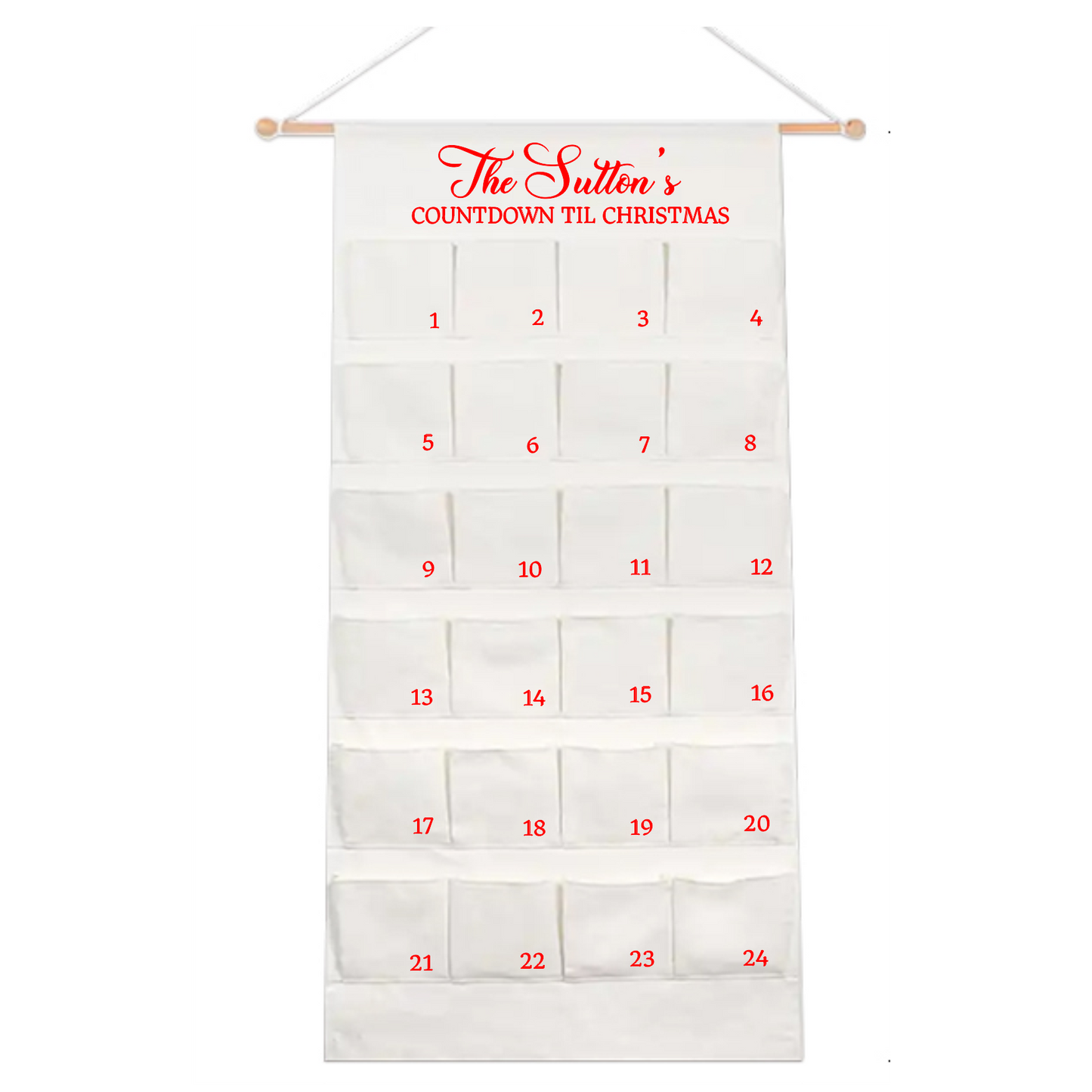 Personalised Large Christmas Advent Calendar - CLASSIC - PRE ORDER SHIPS BEG NOV 2025