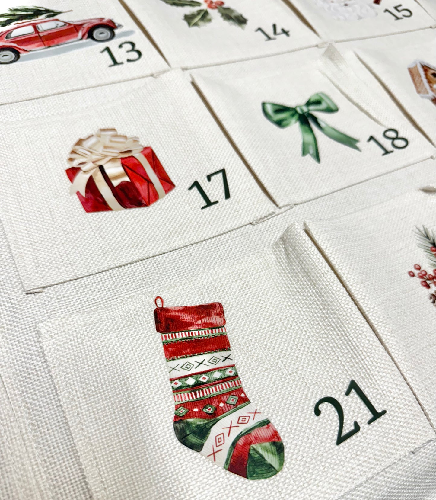 Personalised Large Christmas Advent Calendar - Christmas Classic