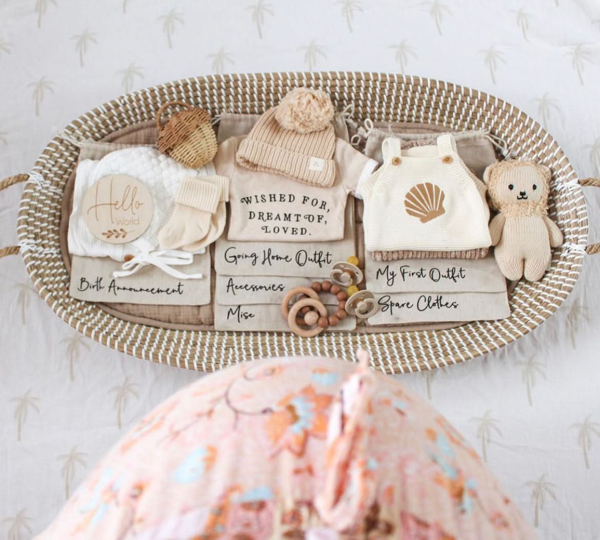 Hospital Bag Organisers + Swaddle Bag
