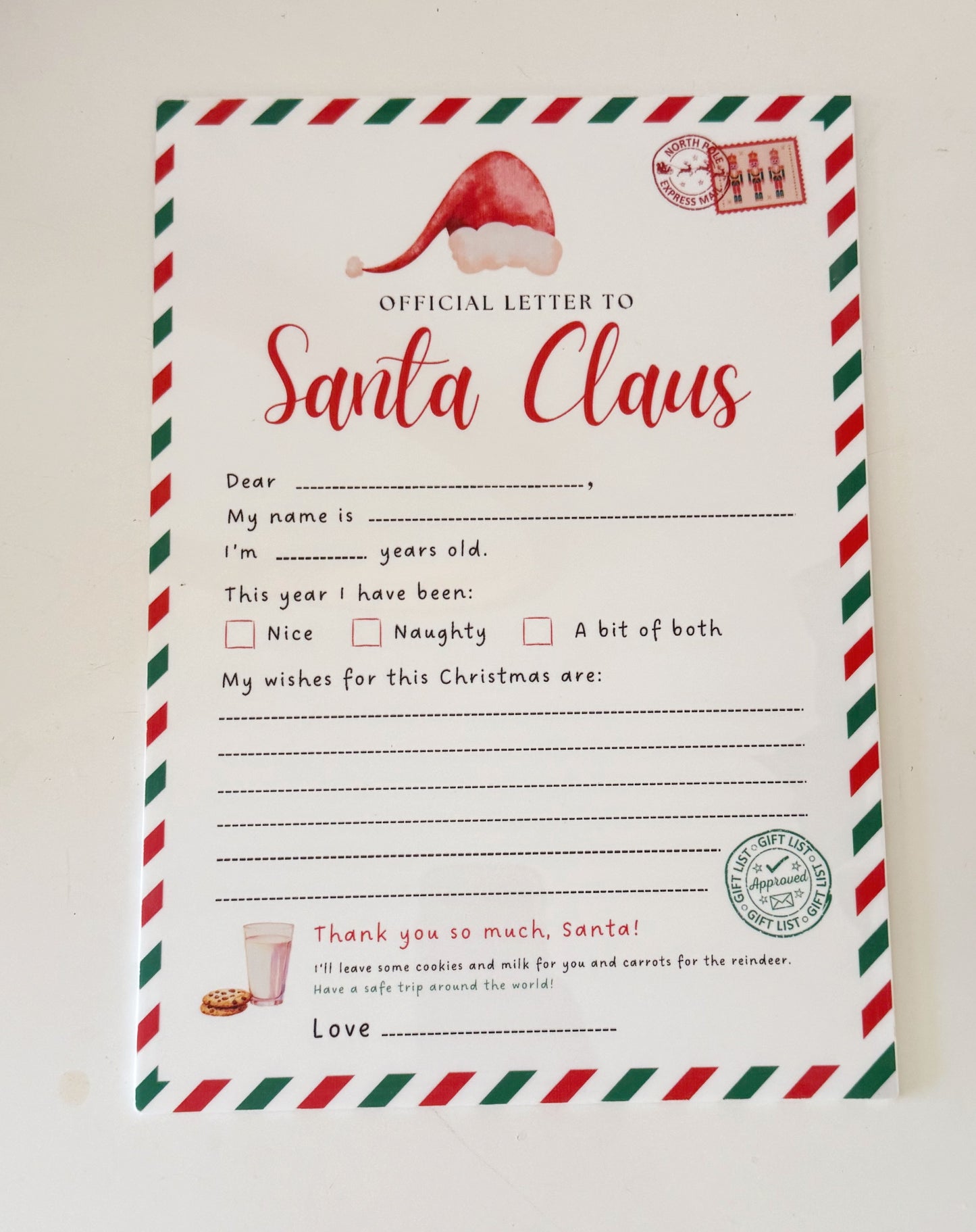 Reuseable Santa Letter