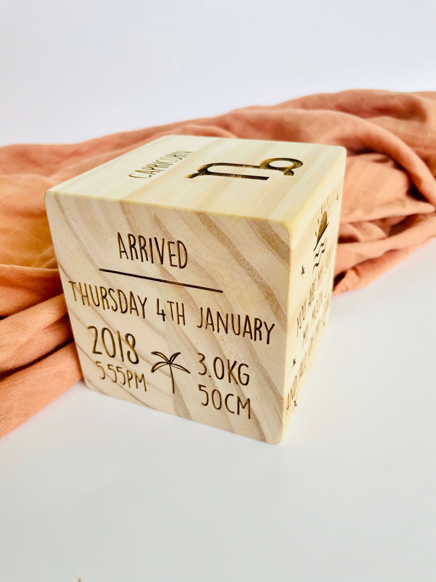 Personalised Wooden Boho Blocks