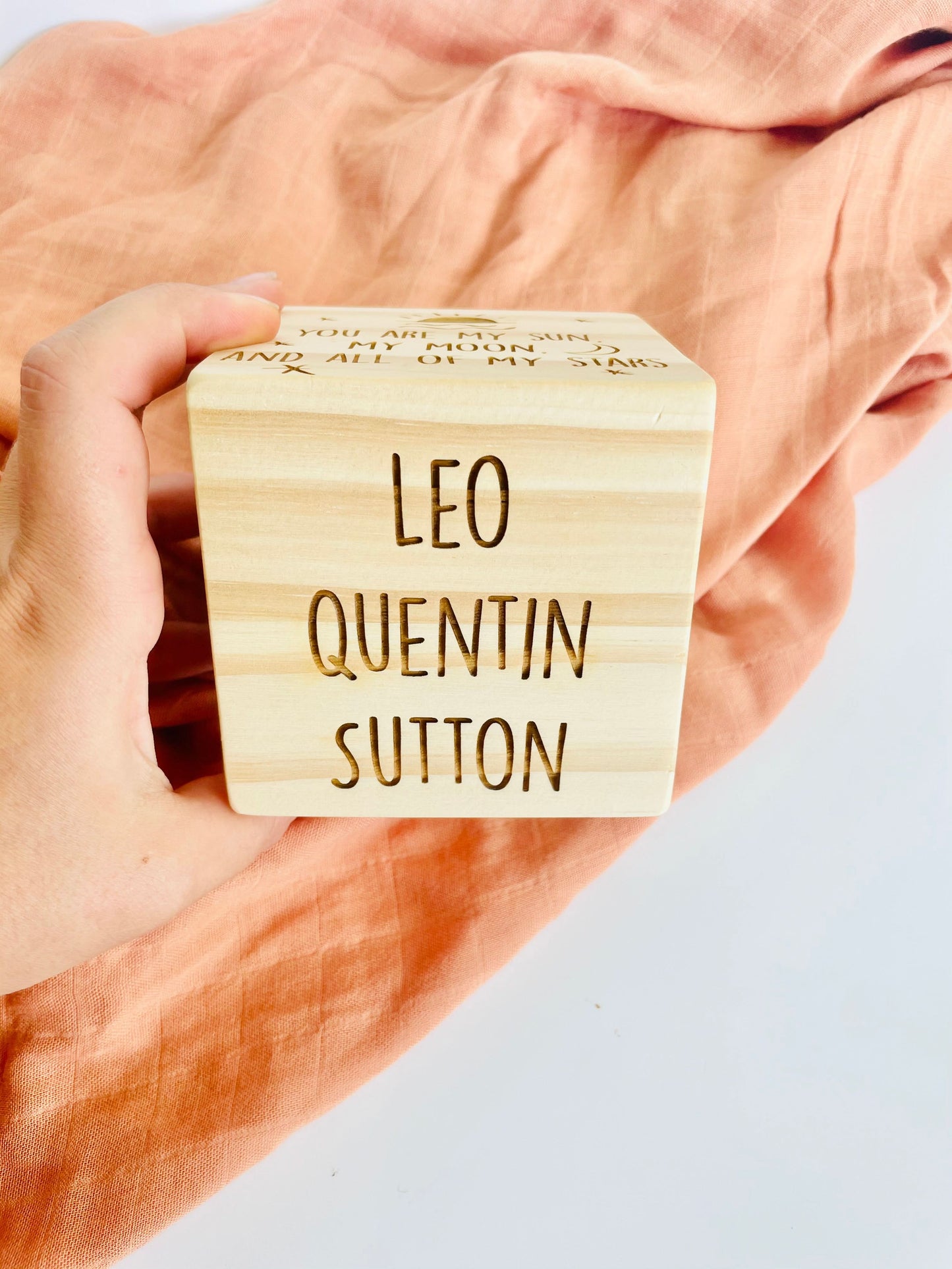 Personalised Wooden Boho Blocks