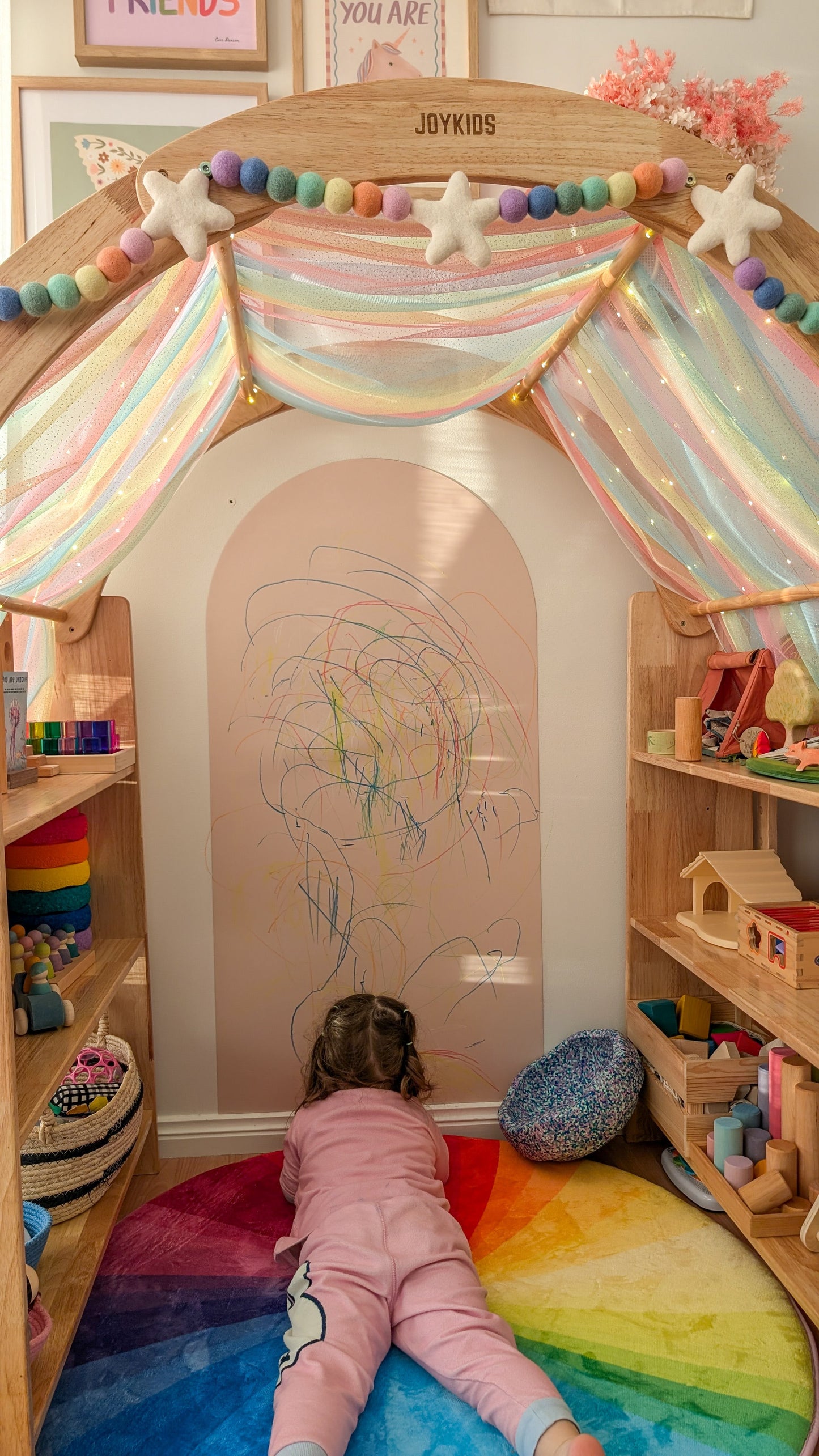 (New) Magnetic Archway Chalkboard Decal - Double Layer