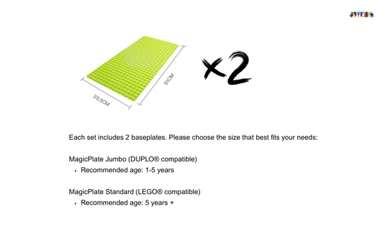 (NEW) MagicPlate - Magnetic Baseplate LEGO & DUPLO