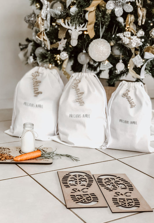 Santa Claus Boot Stencil