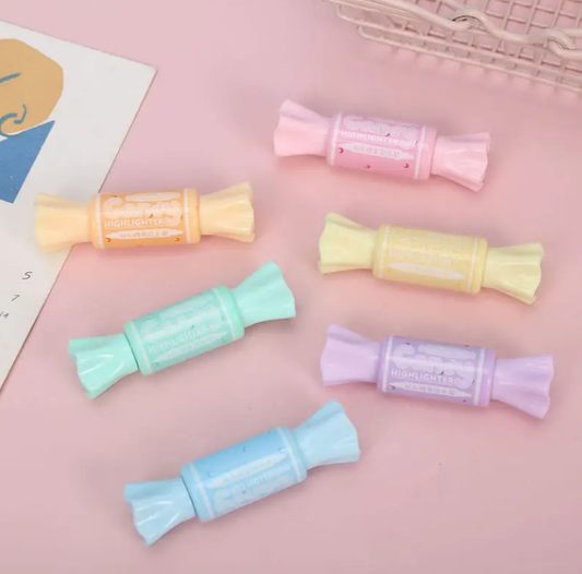 Candy Shape Highlighter with Double Head (6 colours per set)
