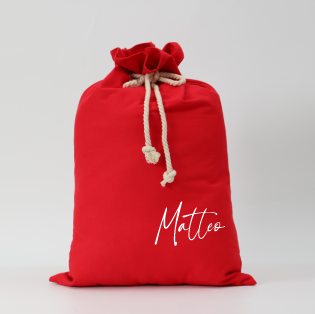 Canvas Santa Sacks - FACTORY SECOND - Red Matteo