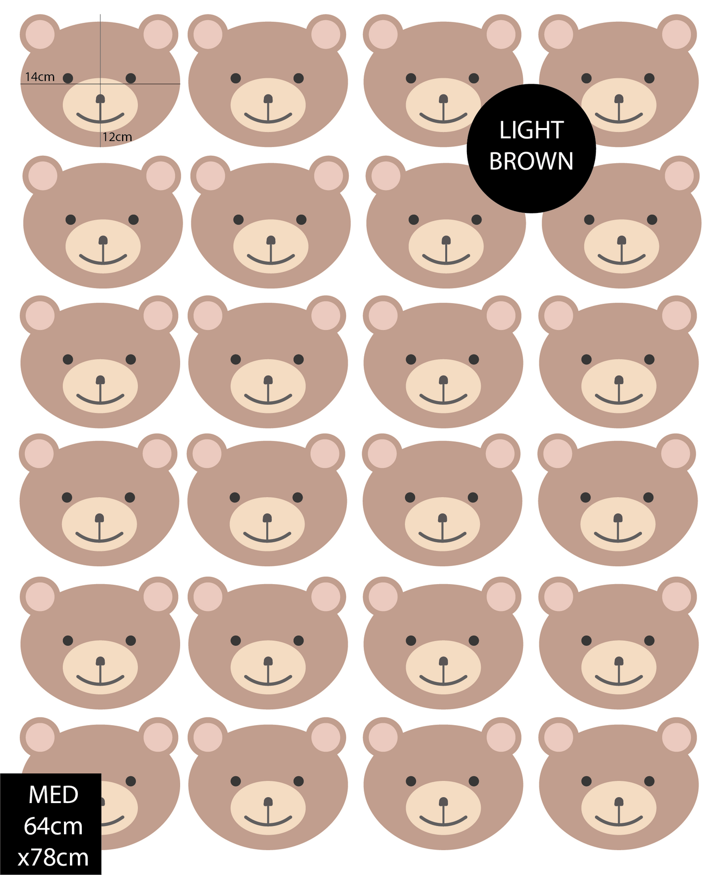 Snuggle Bear Wall Decals
