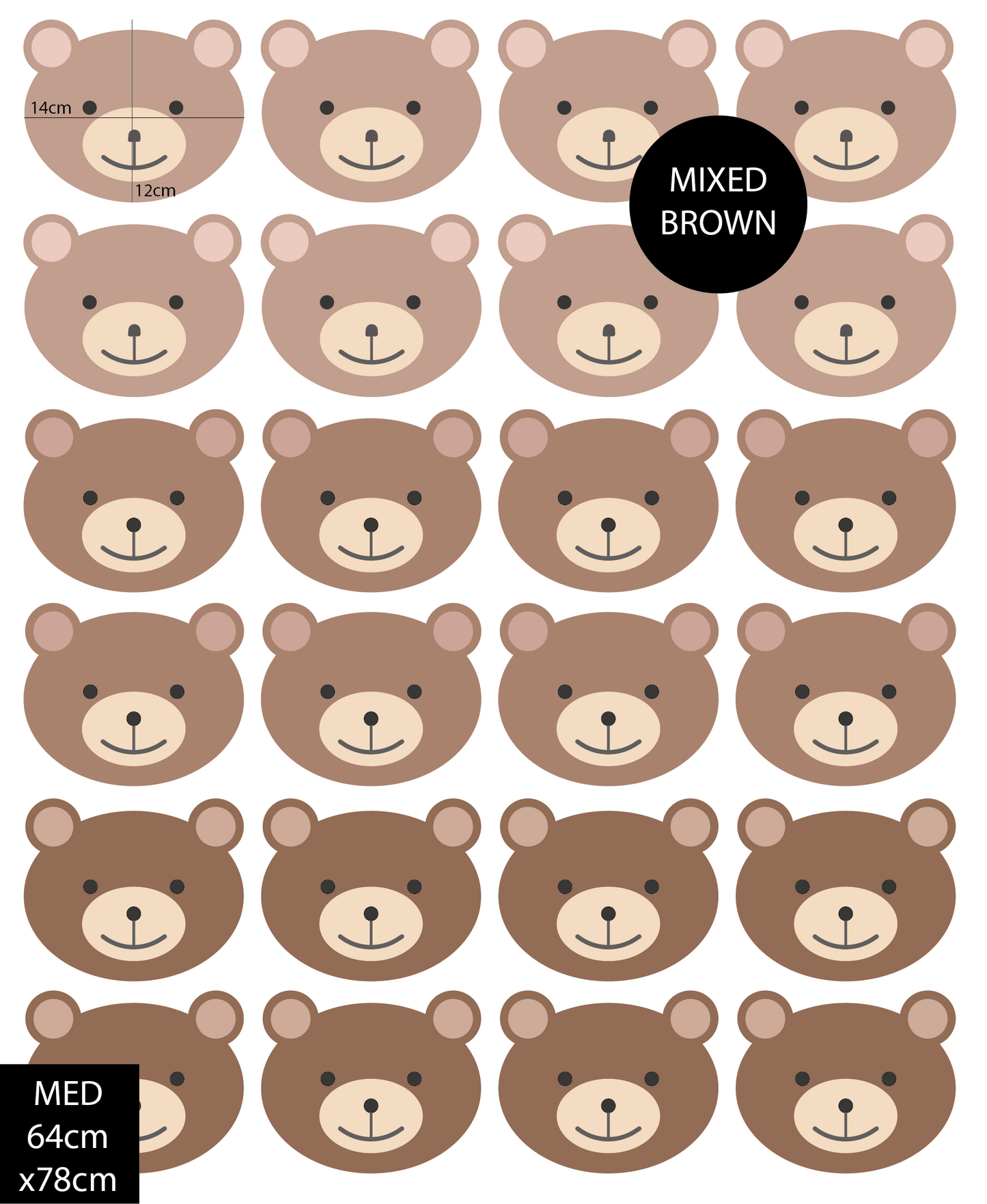 Snuggle Bear Wall Decals