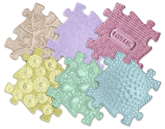 Muffik Tots Sensory Playmat Set 2 PASTEL - Timber Tinkers