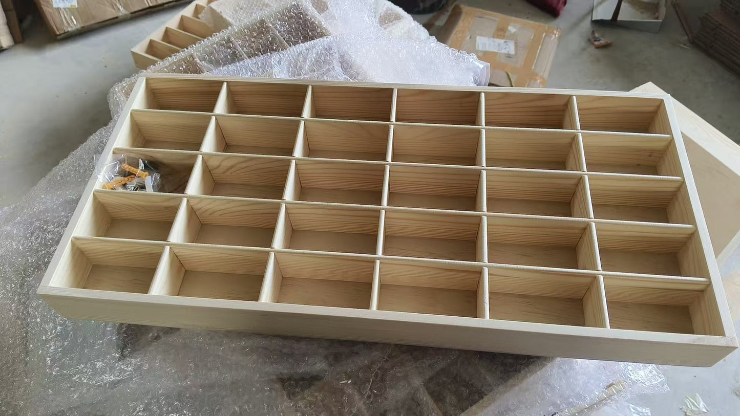 (NEW) Compact 30-Slot Organizer- Shelf-Friendly Design