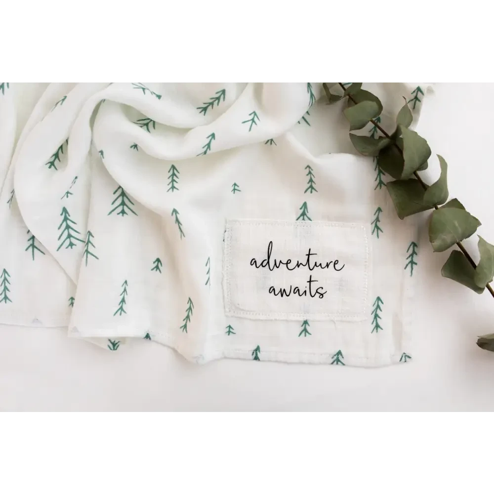 Adventure Awaits Swaddle - Signature Tree - Timber Tinkers
