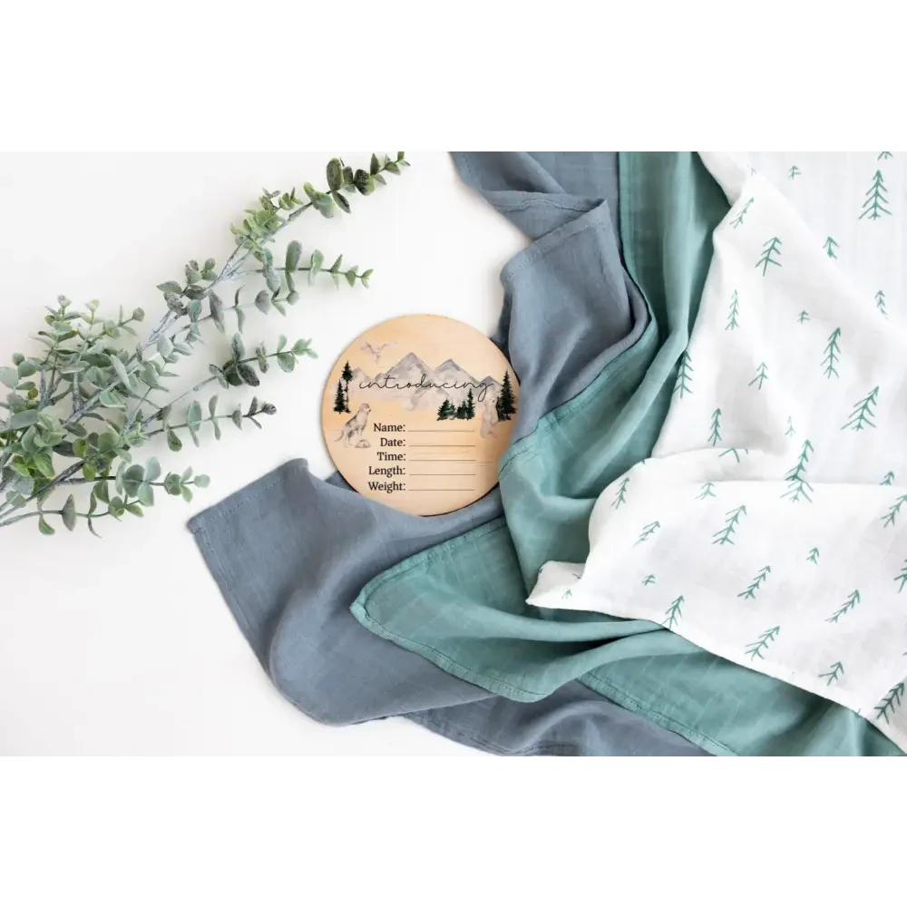 Adventure Awaits Swaddle - Signature Tree - Timber Tinkers