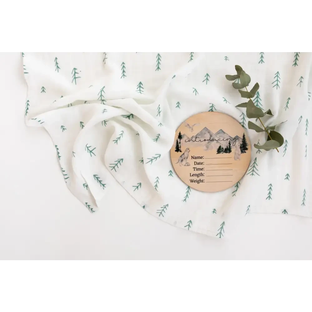Adventure Awaits Swaddle - Signature Tree - Timber Tinkers