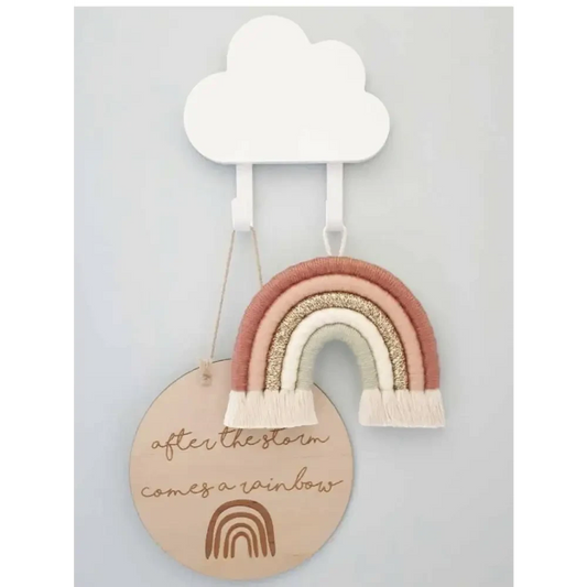 after the storm comes a rainbow sign - Timber Tinkers