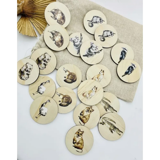 Australian Animal Match Up Game - Timber Tinkers