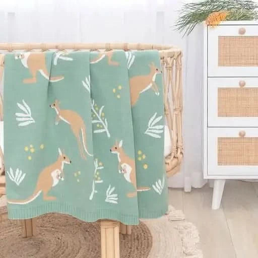 Australiana Blanket - Kangaroo - Timber Tinkers