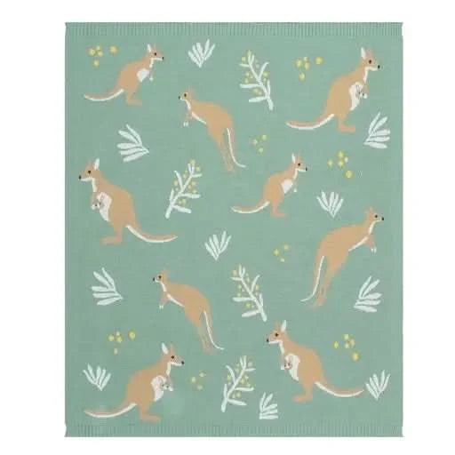 Australiana Blanket - Kangaroo - Timber Tinkers