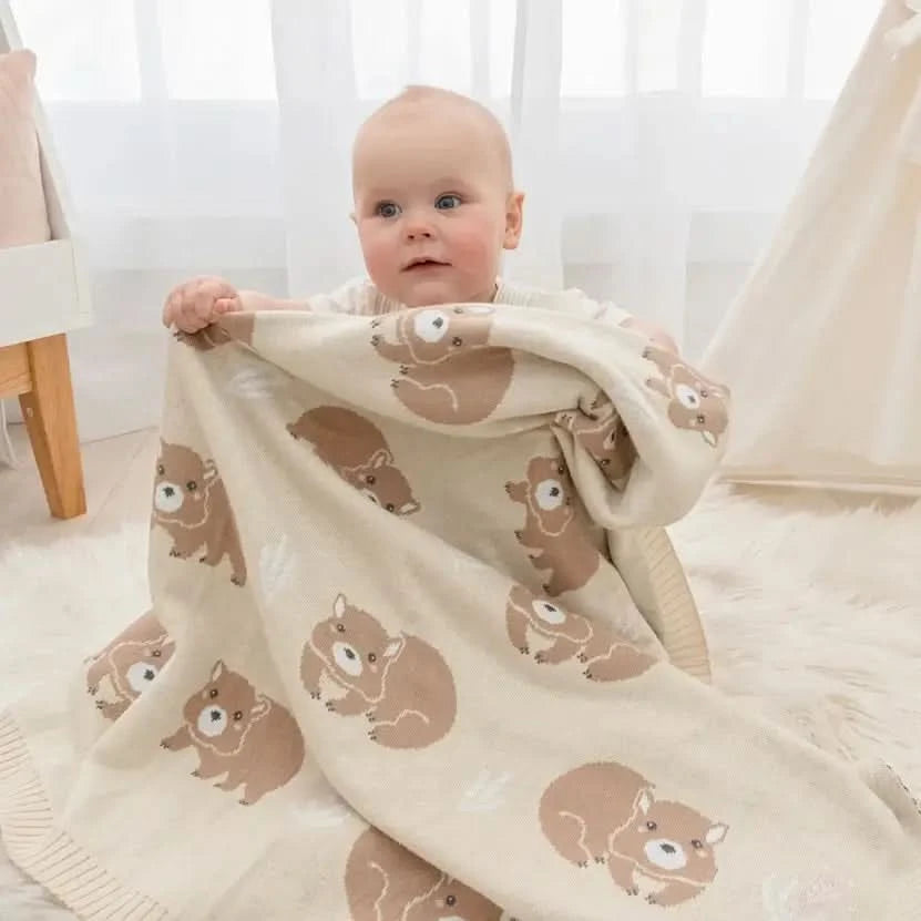 Australiana Blanket - Wombat - Timber Tinkers