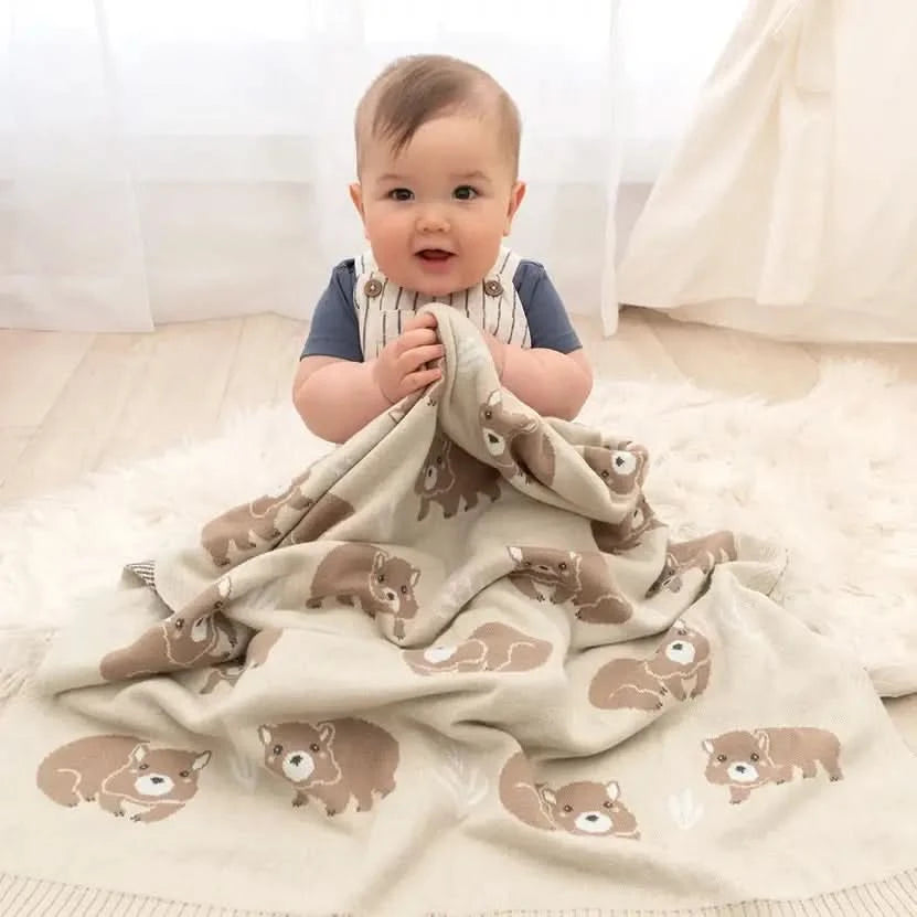 Australiana Blanket - Wombat - Timber Tinkers