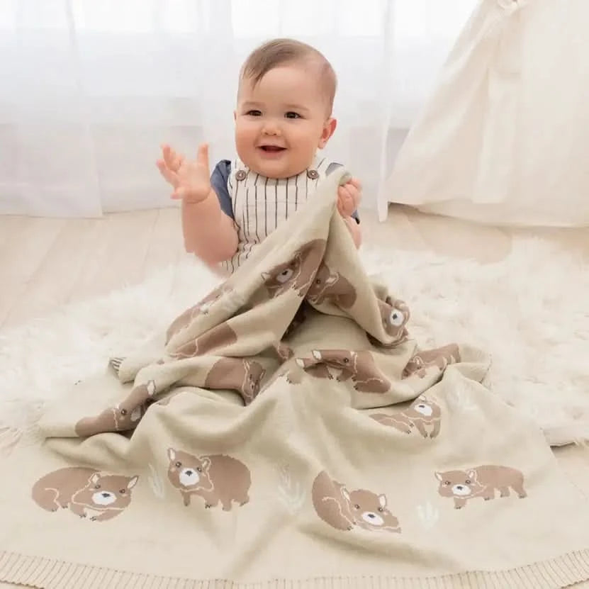Australiana Blanket - Wombat - Timber Tinkers