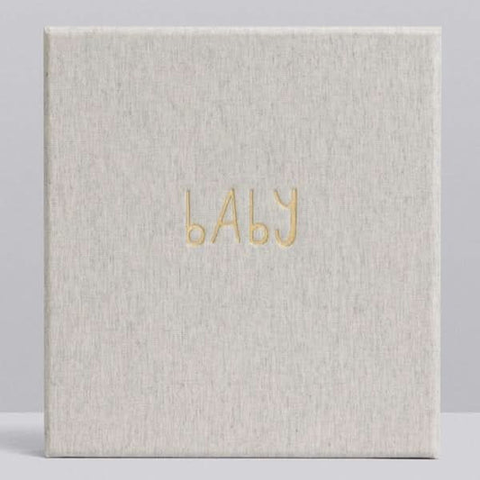 Baby Journal - The First Year (grey boxed)