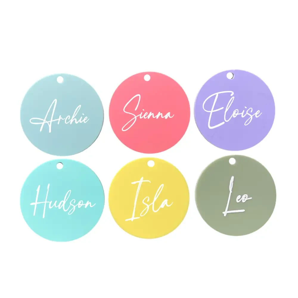 Bag Tag - Circle - Timber Tinkers
