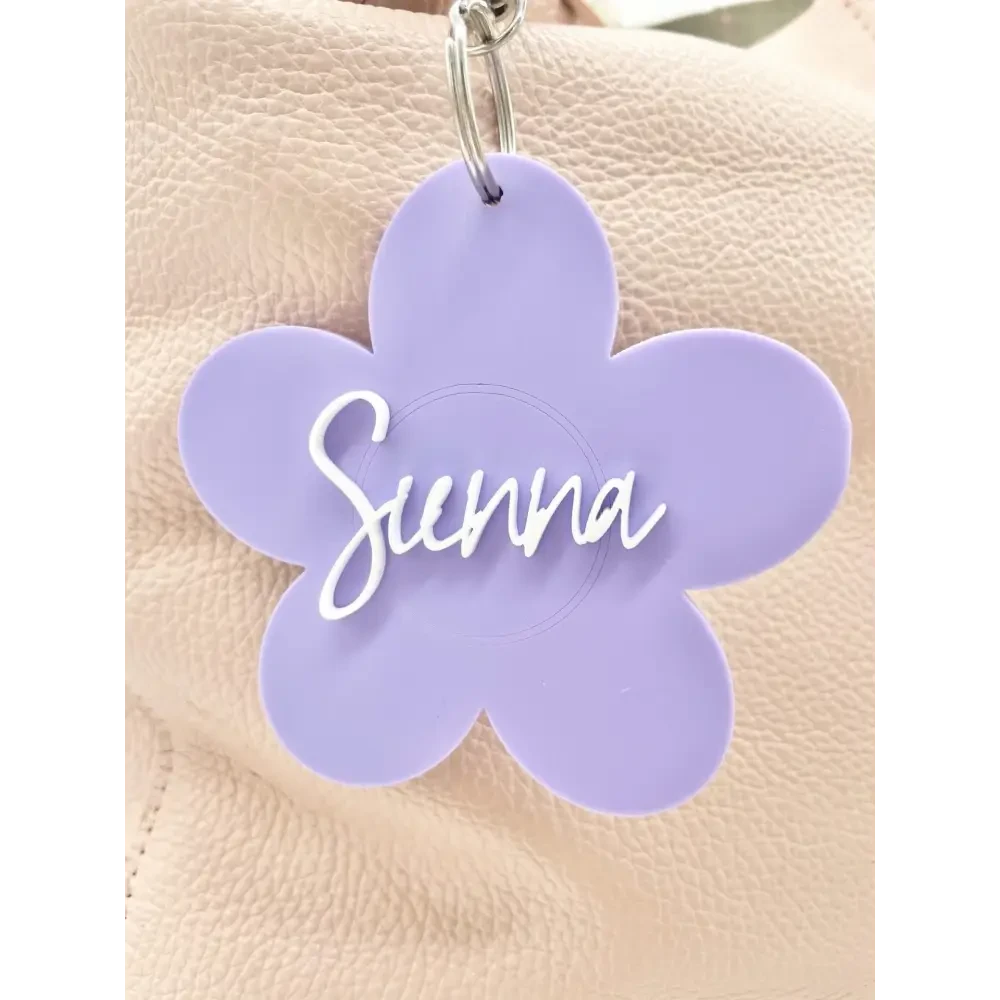 Bag Tag - Flower - Timber Tinkers