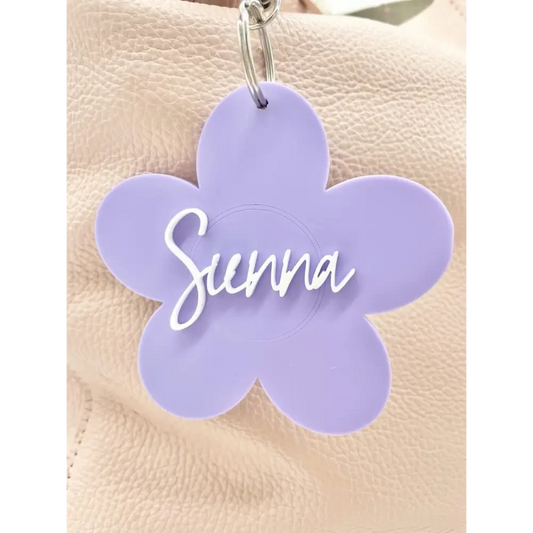 Bag Tag - Flower - Timber Tinkers