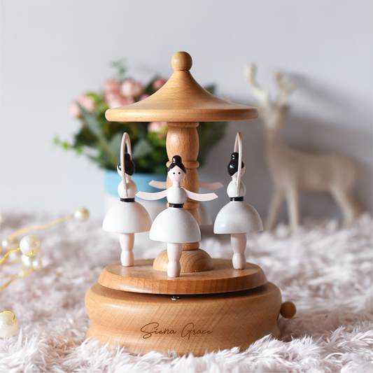 Ballerina Carousel Music Box