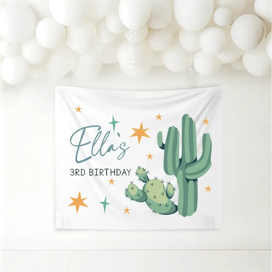 Birthday Banner - Cactus - Timber Tinkers