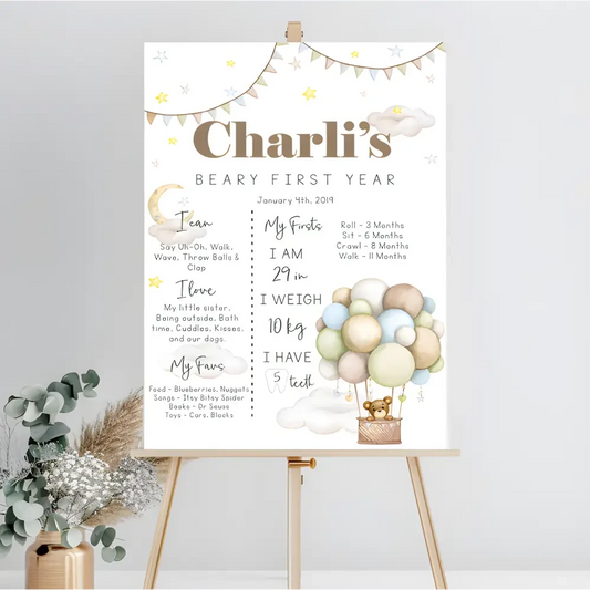 Birthday Board - Beary - Timber Tinkers