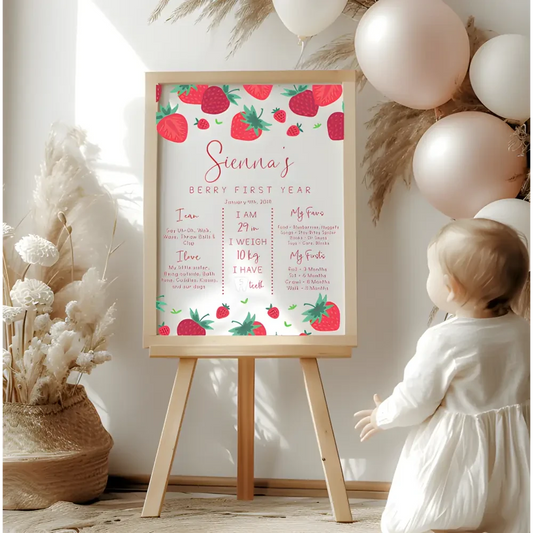 Birthday Board - Berry - Timber Tinkers